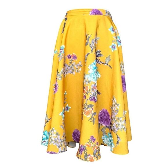 Modcloth Bea Dot Satin A Line Midi Circle Skirt in Size 1X - Picture 3 of 12